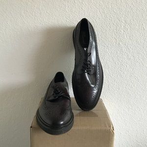 Deep Burgundy Wingtip Shoes